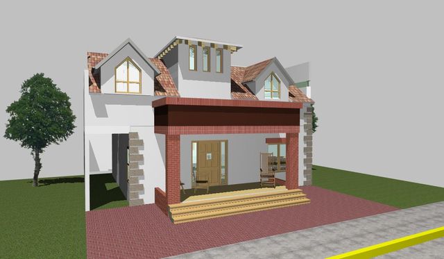 fachada 3.1, porche va evolucionando